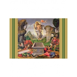 Kartka Wielkanocna Karnet złocony z kopertą seria Wielkanocna 12
